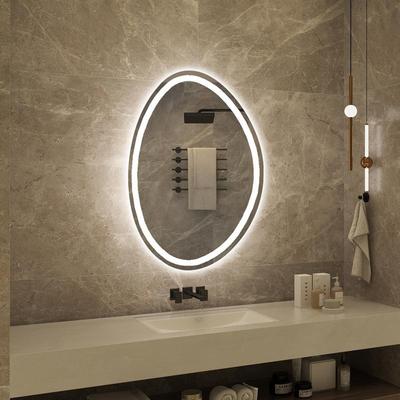 挂墙UDBLED跨卫生间镜子不室规则异形触控感应能浴智镜高清化妆镜