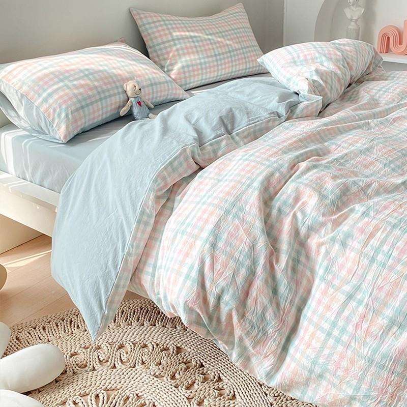 纯棉水洗被套单150x200x23件0全棉学生棉宿舍床单被罩三四EX25071