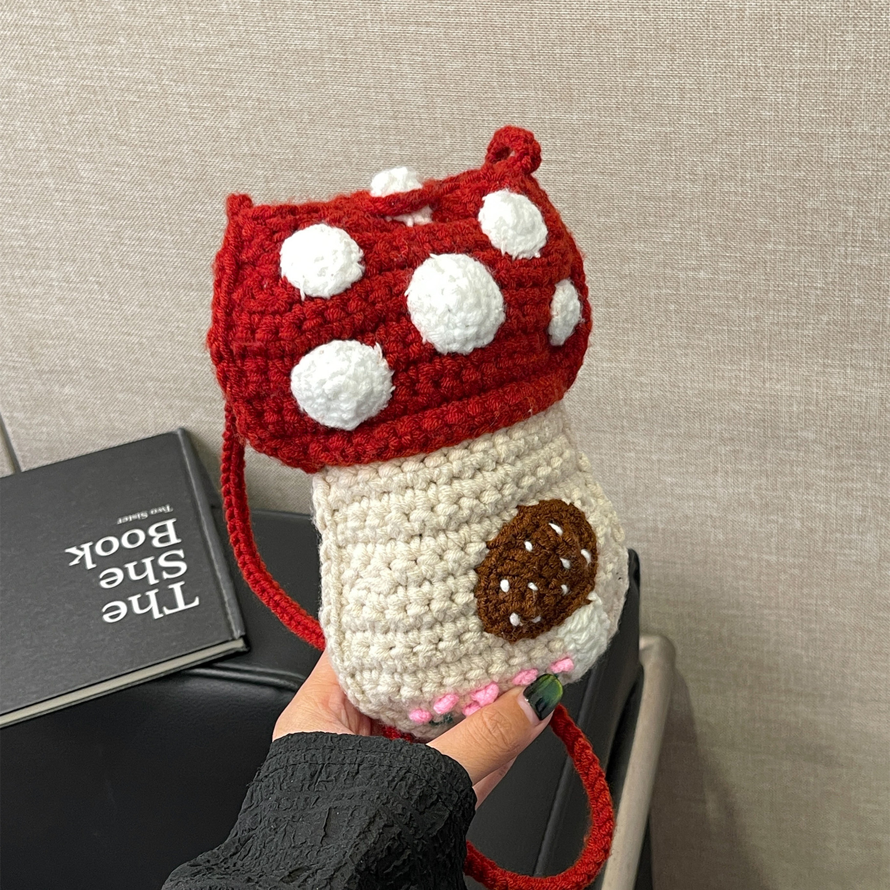 斜挎包冬可爱新款手工编织包包女