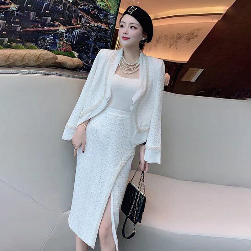 名媛小香风职业套装女2026年休闲运动套装