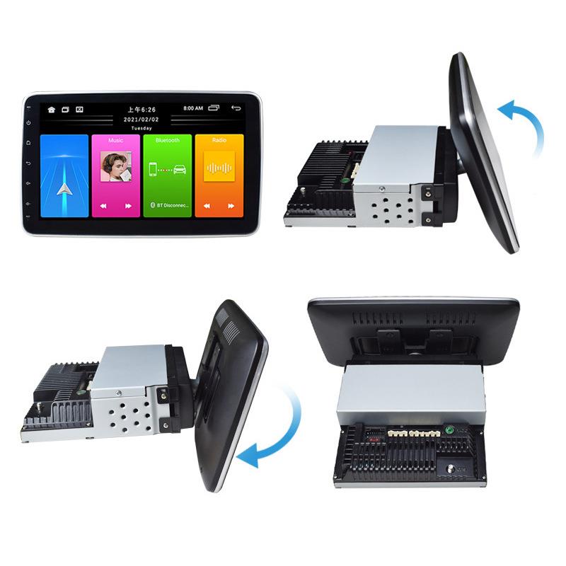 跨寸境卓车载安播放器大屏10.1摇头机导航737仪体主机旋转一屏通