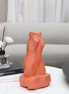 欧1354式轻奢抽象艺术断臂女人造型电摆件客厅家卧室玄关视柜装居