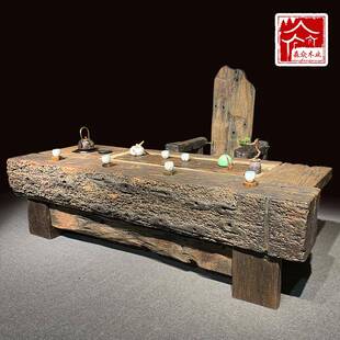 老船木外茶台实木茶桌式禅原意泡中茶桌复古木茶台大SZ-16室气茶