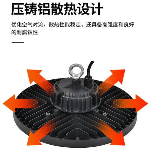 led灯工矿高光效灯OU2-X-X-防尘防水UFO飞碟灯篮球场天棚工业库车