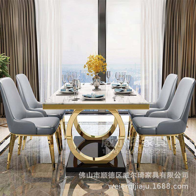 轻大理石餐桌w88椅组合后现简约奢长方形户型餐厅家用极代小简饭,农机/农具/农膜,其它农用工具,淘宝优惠券,粉丝福利购,淘宝优惠卷