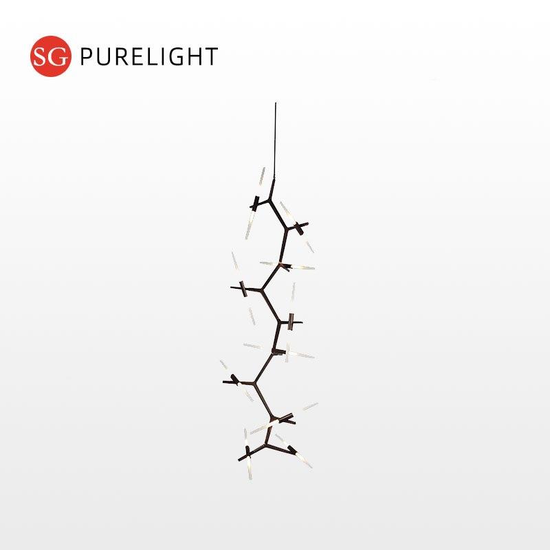 楼楼灯长13985吊灯别墅客厅梯吊复式个梯性餐厅创意灯现代简约旋
