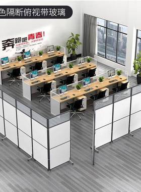 办公室隔断YDPF-01屏风现代室内用移可叠动车折隔板办公间活动挡