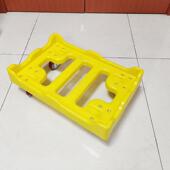 600 4乌板00箱龟车现货叠层斜插通用四轮小板车PP389塑料平乌龟车