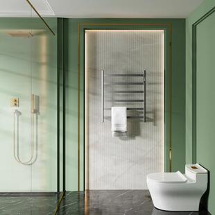 整机加热电热毛巾架碳纤维发热浴巾架浴室不锈钢多层智能烘干明装