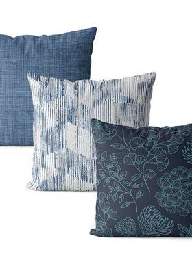 枕B9K美式腰复古棉麻抱现代沙发F767SHTT靠垫床头靠背K汽车枕午休