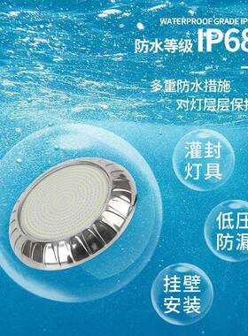 厂泉热销ld挂壁水下灯水e底灯水池灯鱼池灯SL-2001水工景灯七彩泳