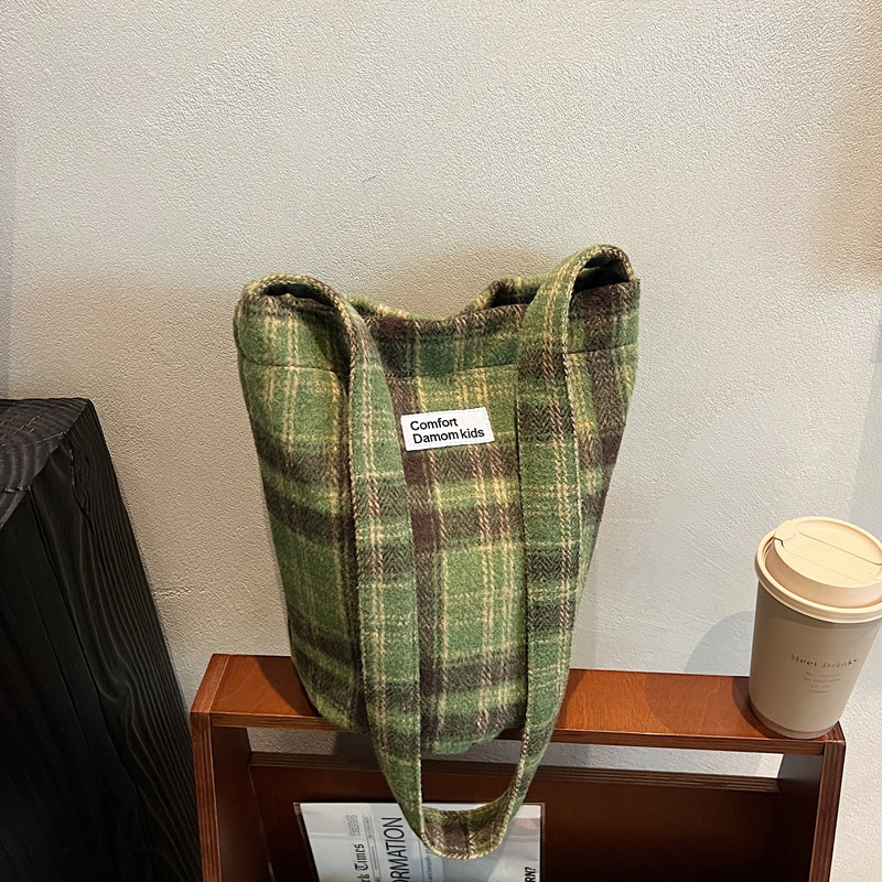 抹茶巧克力 清新格子水桶包,箱包皮具/热销女包/男包,单肩包,淘宝优惠券,粉丝福利购,淘宝优惠卷