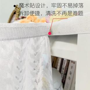 衣柜橱柜帘遮挡帘书架帘子防灰尘窗帘白纱窗帘客厅改卧室隔断帘