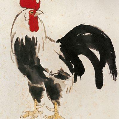 徐悲鸿十二生肖图国画高清艺术微喷动物临摹学习客厅挂画宣纸画心