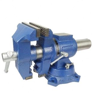 双钳口重型台虎钳4寸5寸6寸多功能夹具360度旋转精密平口钳台虎钳