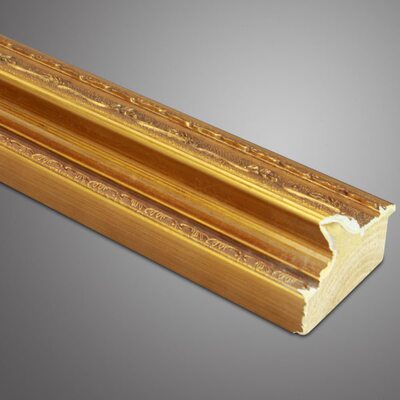 王斌相框线条 金银箔线条7-9CM金色 框条 实木线 贴金箔 5105HK