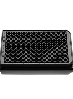 LABSELECT(甄选)11514 96孔细胞培养板,黑色框,透明平底