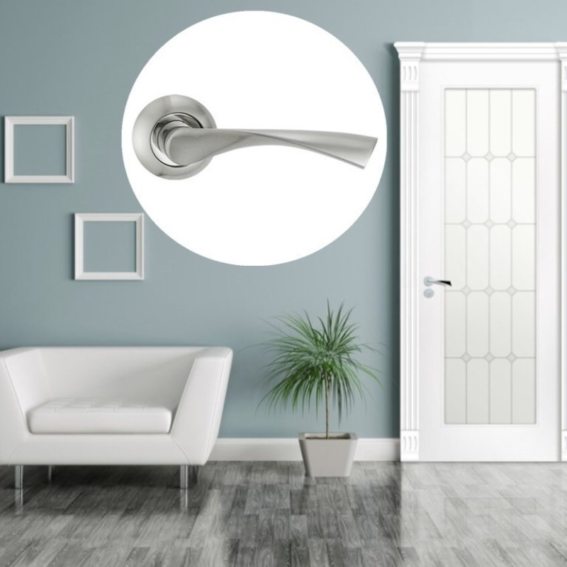 【FZ8-45】铝合金门锁 门把手 分体执手锁 防盗门锁