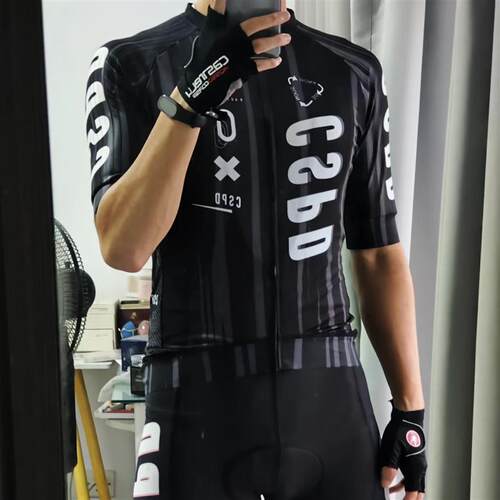 CSPD男款专业骑行服短袖短裤防晒速干春夏款透气公路修身骑行服