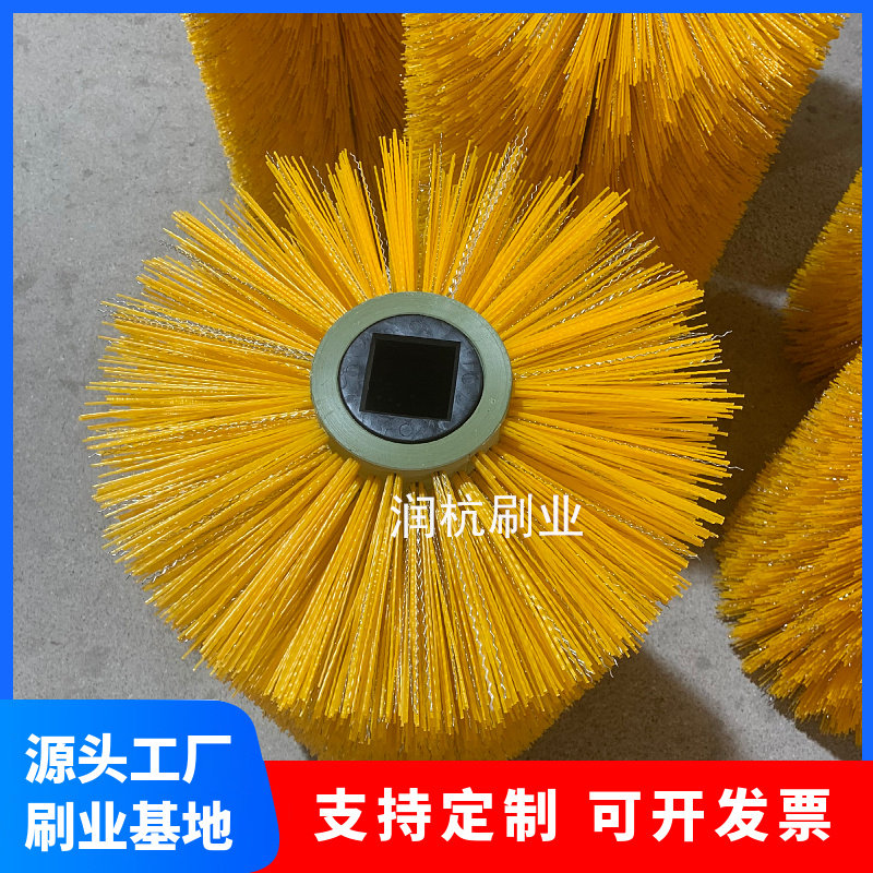环卫扫路车滚刷加钢丝扫地机圆形主刷滚筒毛刷规格多种支持定制