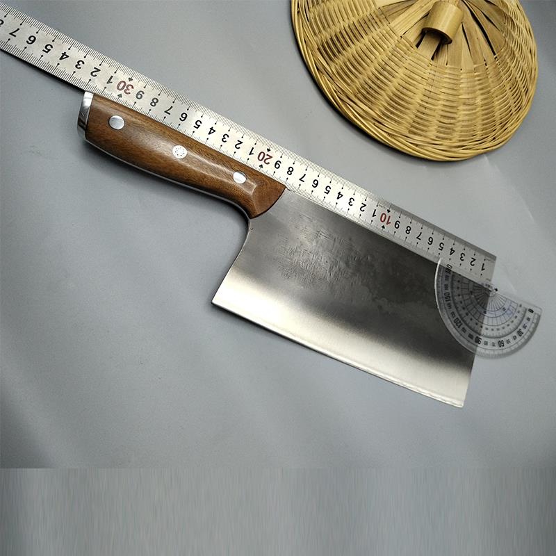 阳江刀具手工锻打菜刀高端DC53模具钢制作斩切两用刀斩鸡鸭鱼排骨