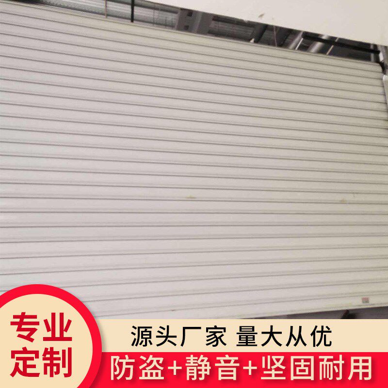 彩钢卷帘门定做别墅车库电动遥控商铺不锈钢铝合金防盗家用卷闸门