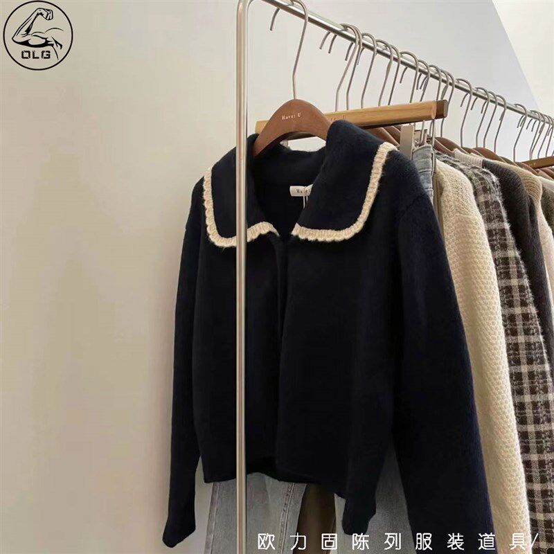 衣架服装店专用防滑无痕橡木衣撑裤夹胡桃色实木防掉高档木质裤架