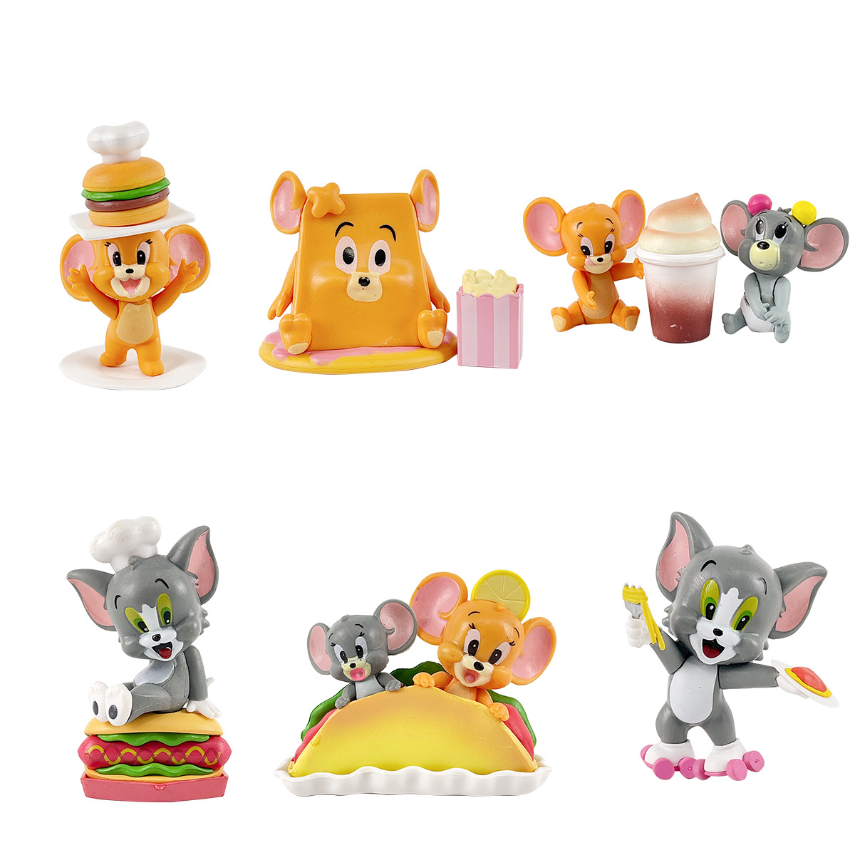 猫和老鼠手办奶酪汉堡美食系列