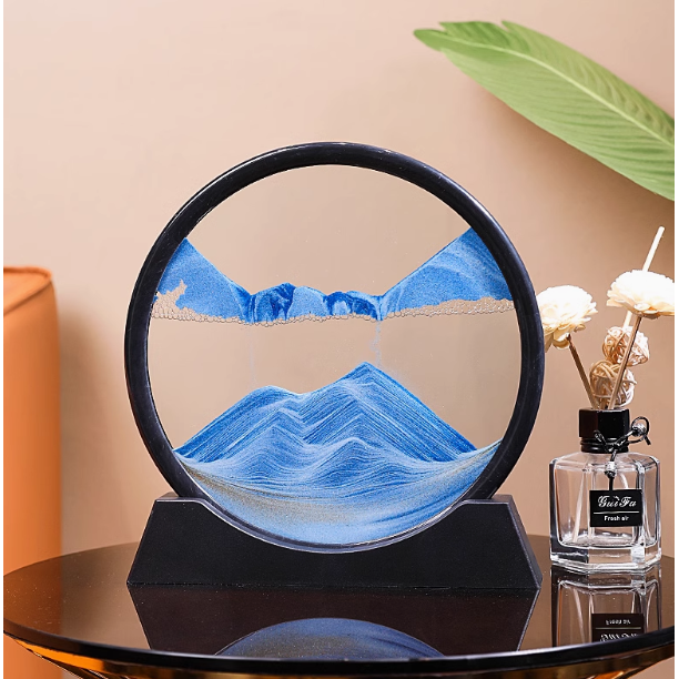 流沙画摆件创意时尚艺术沙漏解压装饰品客厅家居桌面高档轻奢礼物