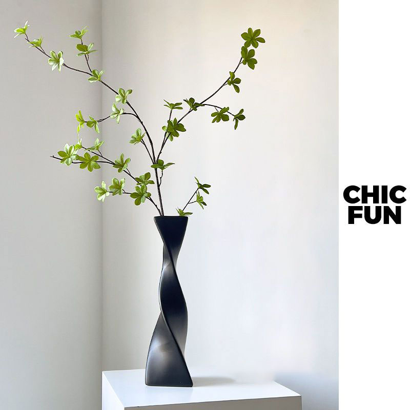 玄关摆件电视柜装饰落地扭曲花瓶高级感艺术客厅创意桌面酒柜沙发