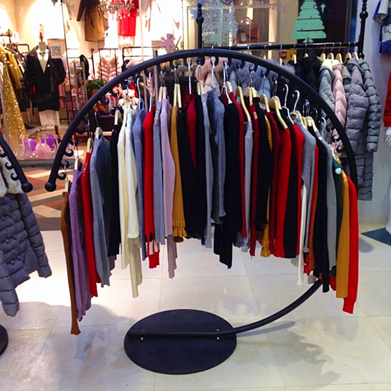 铁艺服装架服装店展示架落地式衣服架童装男女装网红架简易挂衣架