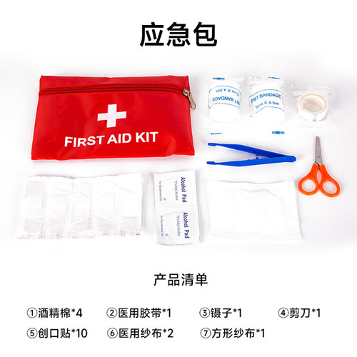 车载灭火器私家车应急包消防逃生车用年检套装道路救援随车安全包