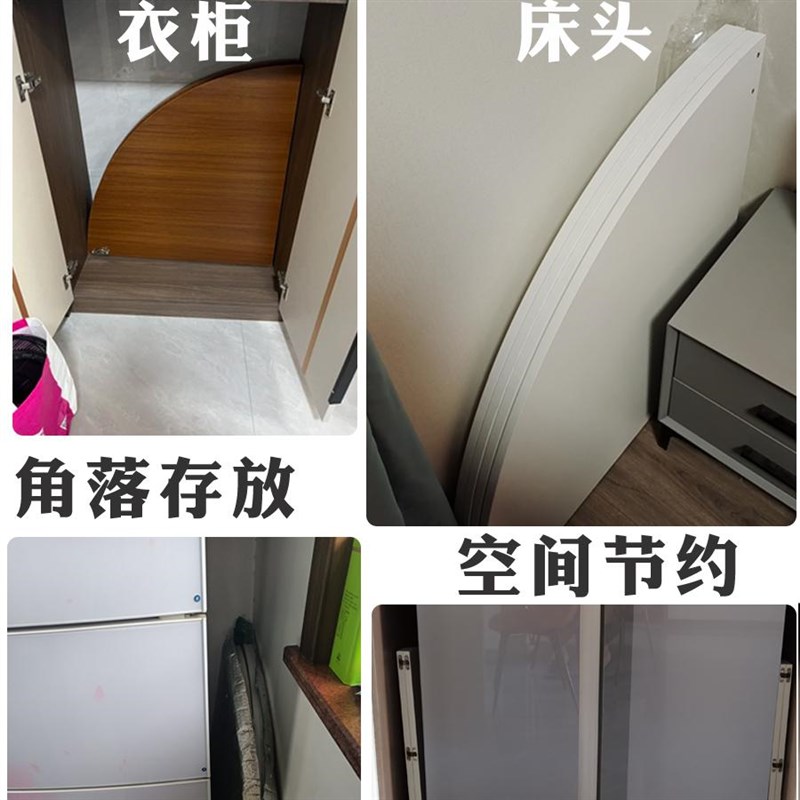 12/10/14/16人四分可折叠圆桌面4折圆桌台面板餐桌圆形家用大圆桌