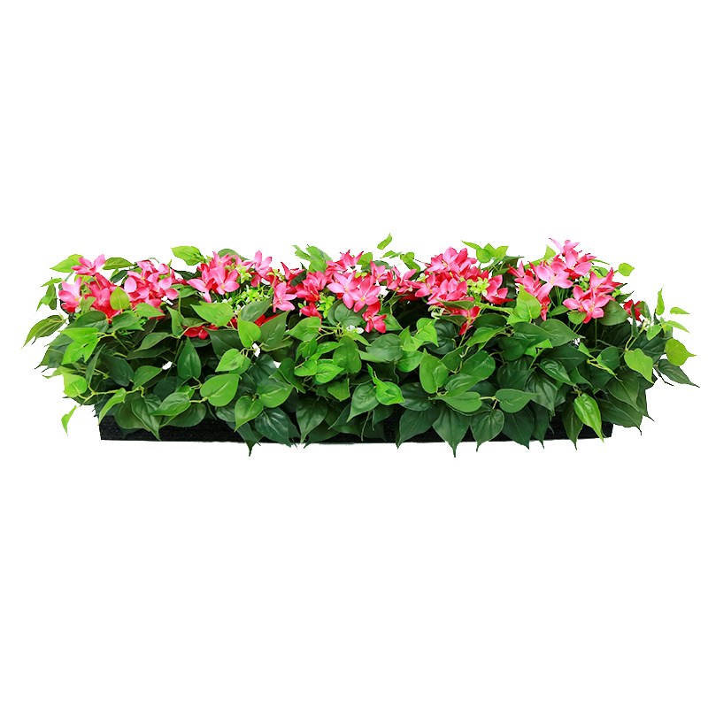 仿真假花绿萝绿植花箱花槽长条栅栏隔断室内外插花塑料花艺可定制