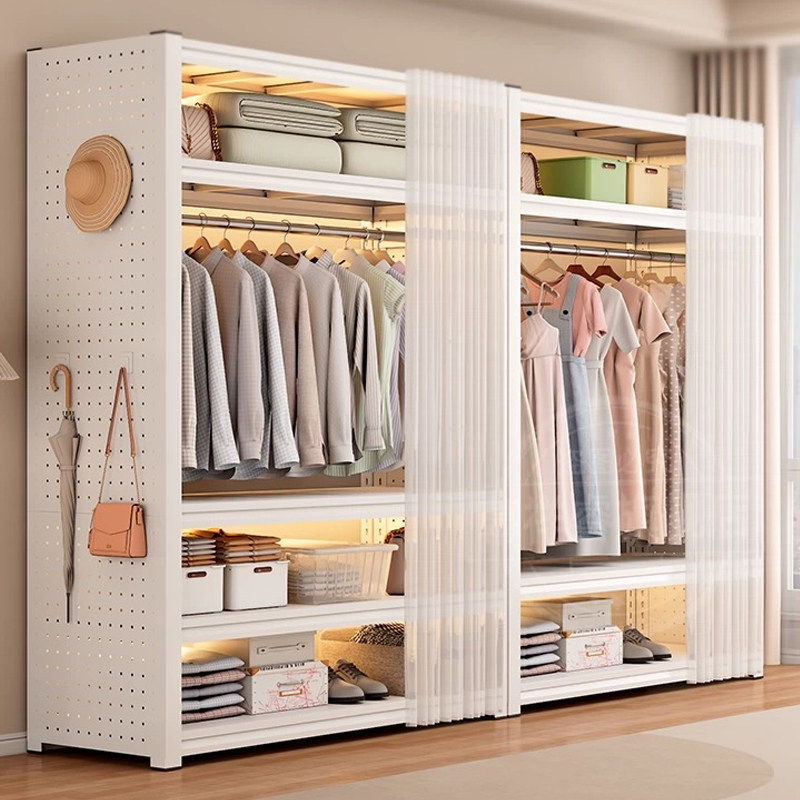 衣帽架洞洞板家用卧室步入式防尘衣帽间出租房用2025新款简易衣柜,住宅家具,独立衣柜,淘宝优惠券,粉丝福利购,淘宝优惠卷