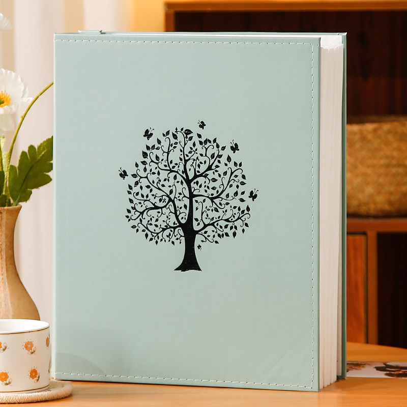 6寸800张皮质大容量家庭版相册本纪念册插页式影集竖版收藏册