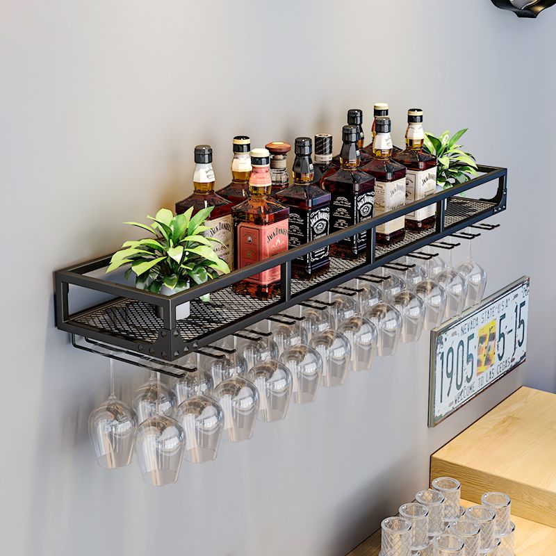 倒挂红酒杯架子厨房置物架多功能壁挂式家用调味料挂架摆件收纳架