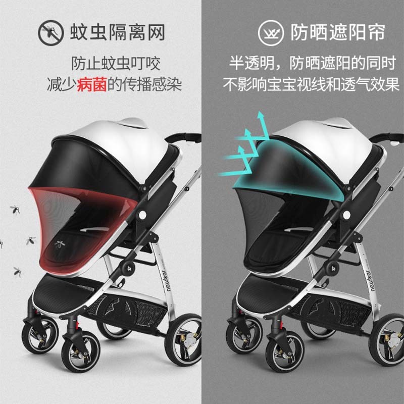 newber新生婴儿推车可坐躺双向儿童轻便折叠高景观宝宝遛娃神器
