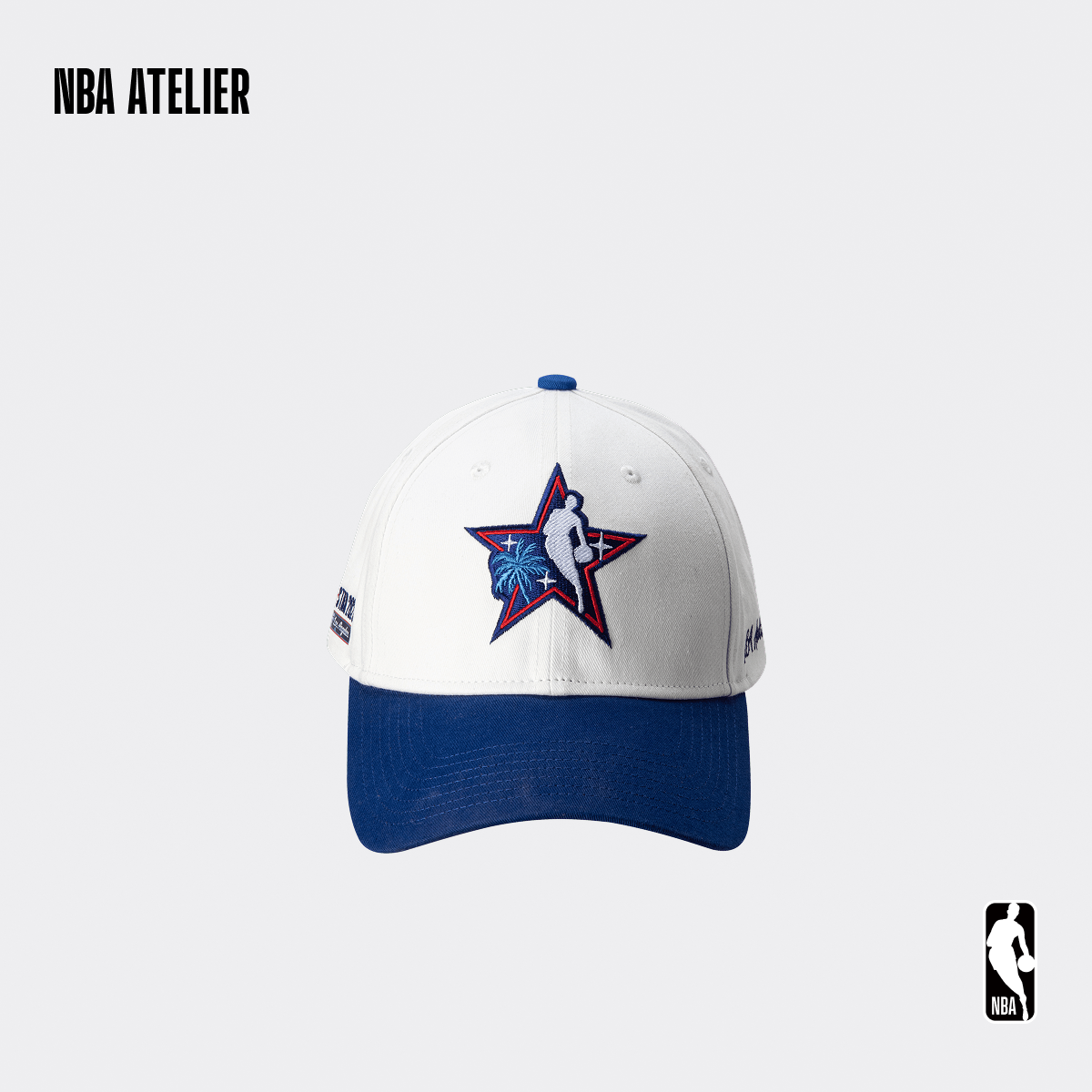 26新款NBA ATELIER全明星LOGO刺绣鸭舌帽男女可调节运动休闲帽子