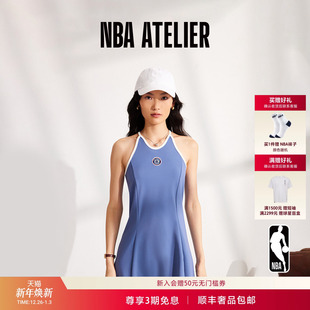 女装 25新款 快船队女针织吊带连衣裙亲肤长裙气质修身 ATELIER NBA