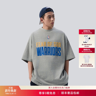 FEAR GOD NBA 复古短袖 ESSENTIALS勇士队联名款 t恤 WARRIORS
