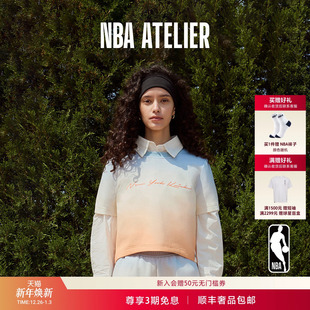 ATELIER女士尼克斯队空气层圆领短袖 NBA 渐变T恤 新品 25夏季