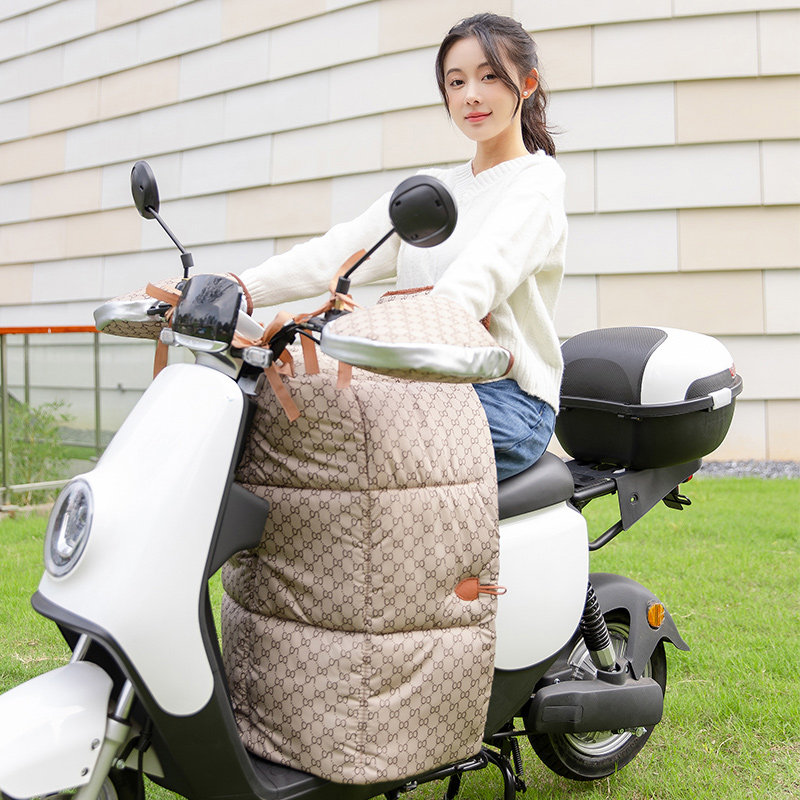 电动车挡风被冬季加绒加厚踏板摩托车防风罩防水保暖电瓶电车围挡