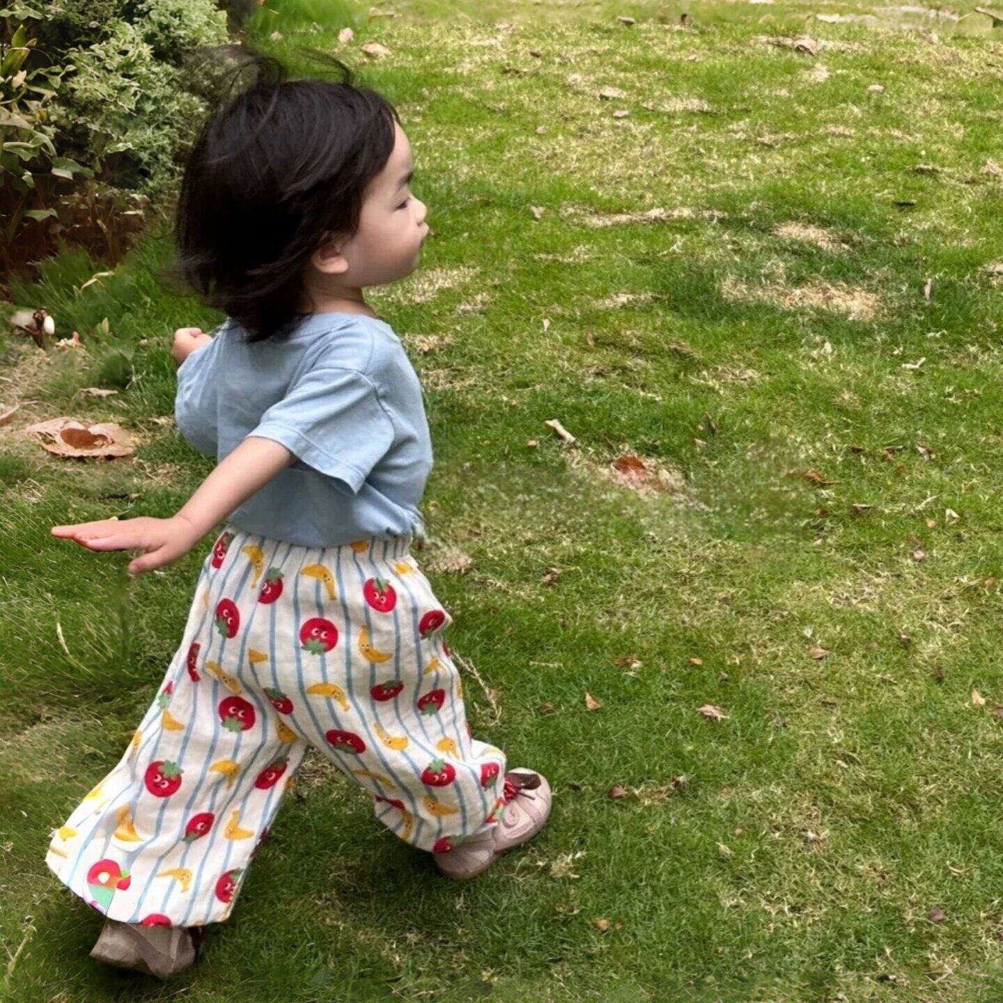 防蚊裤女宝轻薄卡通印花束
