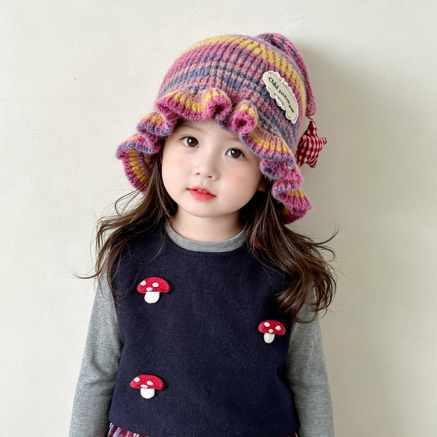 可爱星渐变精灵帽婴幼儿春