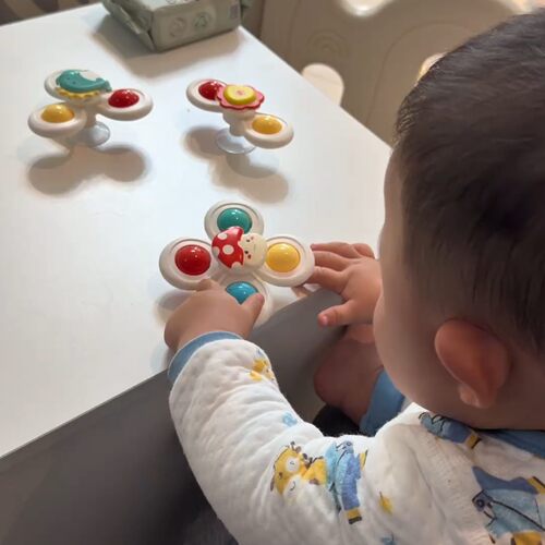 婴幼儿吸盘转乐玩具引宝注