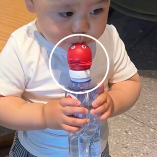 矿泉水瓶吸管转换头儿童防呛喝水神器宝宝外出便携式水瓶吸嘴瓶盖