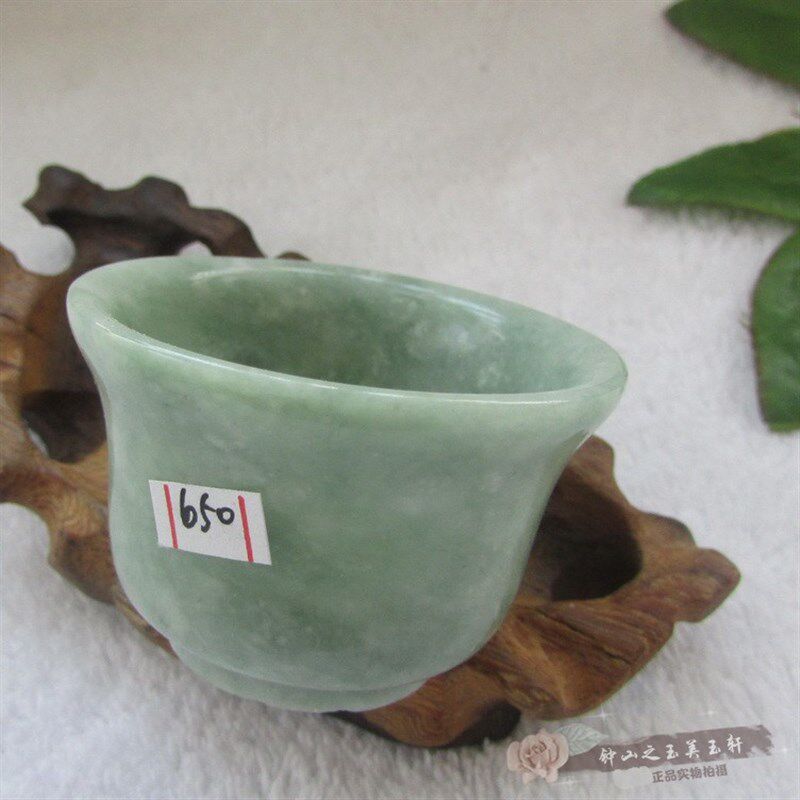 天然玉器精品贵州翠玉酒杯酒具杯子玉石玉碗小茶杯茶碗茶具个性