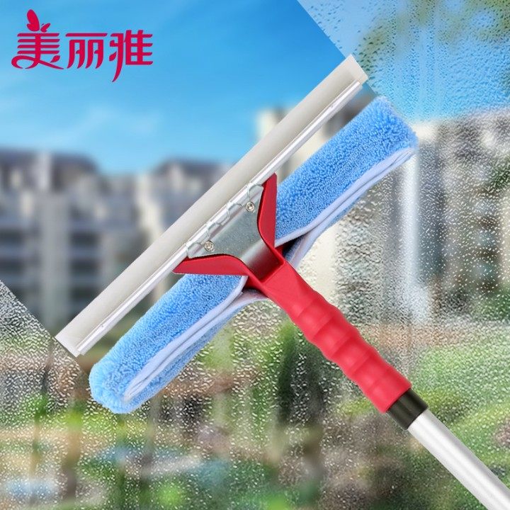 美丽雅擦玻璃家用专业玻璃刮子神清洁器擦窗器刮水器地刮伸缩杆