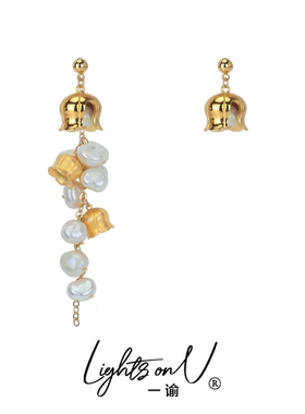 LightsonU一谕铃兰花耳环